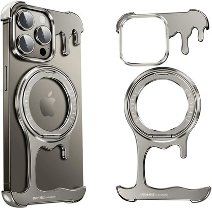 Liquid Minimalist Metal Frameless Case for iPhone