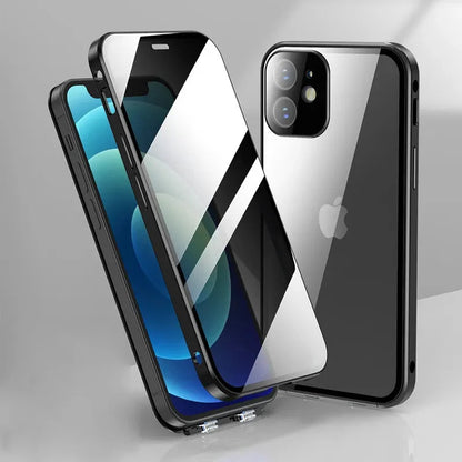 iPhone Original Privacy Magnetic Glass Slim Case With 360° Protection